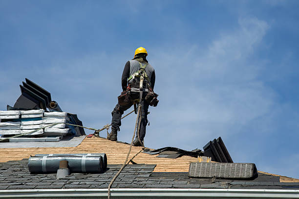 Professional Flat Roof Repair technician working in Hays, NC